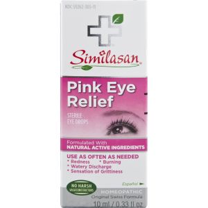 Similasan Pink Eye Relief Eye Drops 0.33 Ounce Bottle