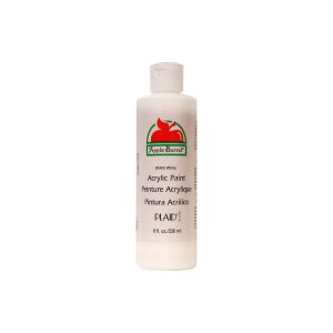 Apple Barrel Acrylic Craft Paint, Matte Finish, White, 8 fl oz"