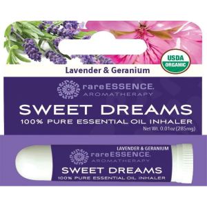 rareESSENCE Aromatherapy Sweet Dreams, Lavender & Geranium Aroma Inhaler 0.01 oz, NEW"