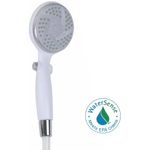 Carex Handheld Showerhead with Extra-Long 84"" Flexible Hose and Pause Function, Watersense Certified"