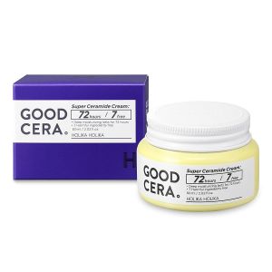 Holika Holika Good Cera Super Ceramide Cream - Hydrating Face Moisturizer for Dry & Sensitive Skin - Facial Skin Care Products w/ Ceramide Shea Butter & Aloe Vera Extract (60ml 2.02 fl oz)