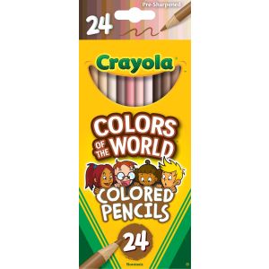 Crayola Colors of the World Colored Pencils, 24 Ct, Back to School Supplies for Kids, Gift for Teachers"