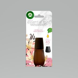 Air Wick Essential Mist Refill, 1 ct, Vanilla and Pink Papaya, Essential Oils Diffuser, Air Freshener"