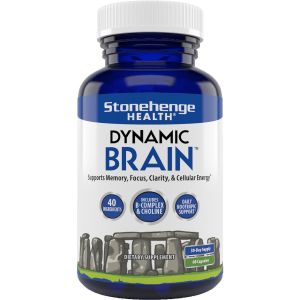 Stonehenge Health Dynamic Brain Nootropic Supplement For Enhanced Memory, Focus, & Learning, 60 Caps"