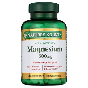 Nature’s Bounty Magnesium Supplement, 500 mg, 200 Tablets"