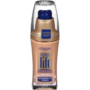 L'Oreal Paris Visible Lift Serum Liquid Foundation, SPF 17, 1 fl oz"