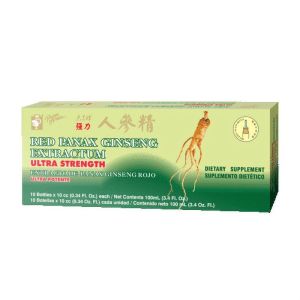 Prince of Peace Red Panax Ginseng Extractum Ultra Strength, 10 Bottles, 0.34 fl. oz. Each – Brain Boosting Supplement –"