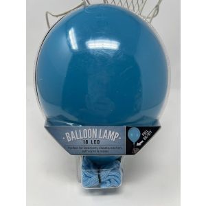 The Original Fun Workshop BALLOON LAMP 18 LED Pull String Blue Lamp