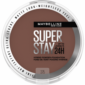 Maybelline Super Stay Powder Foundation Makeup, Soft Matte Finish, 375, 0.21 oz"