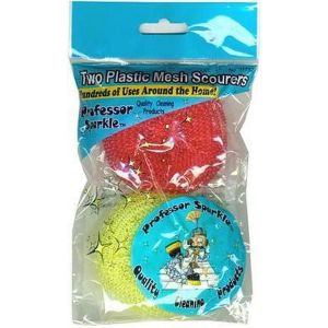 MESH SCOURER PLASTIC 2PK