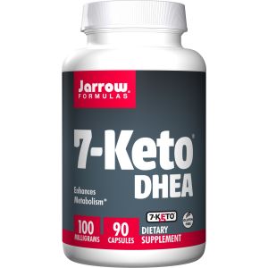 Jarrow Formulas 7-Keto DHEA, Enhances Metabolism, 100 mg, 90 Caps"