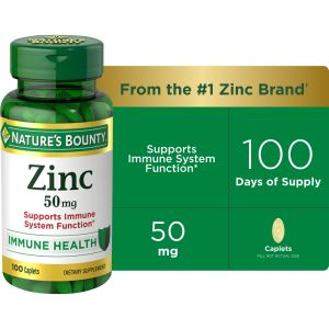 Nature's Bounty Zinc 50 mg 100 Tabs