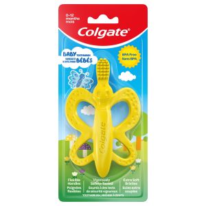 Colgate Baby Toothbrush and Teether, BPA Free, Extra Soft, 1 Ct"