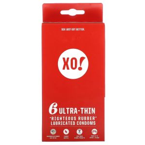 XO! Ultra-Thin Righteous Rubber Condoms (6 condoms)