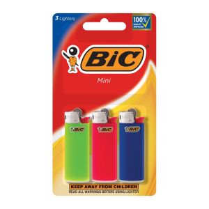 BIC Classic Lighters, Mini Style, Safe Child-Resistant, Assorted Colors 