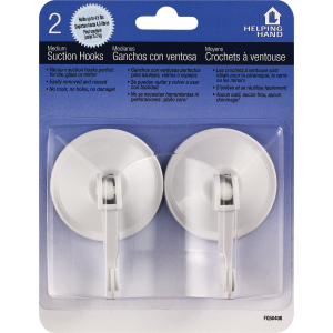 Helping Hand Medium Suction Cup Hooks, 2 ct