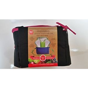 Insulated Canvas Lunch Tote Set