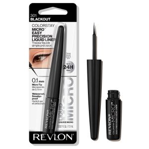 Revlon ColorStay Micro Easy Precision Liquid Eyeliner, 24hr Coverage, 301 Blackout, 0.057 fl. oz"