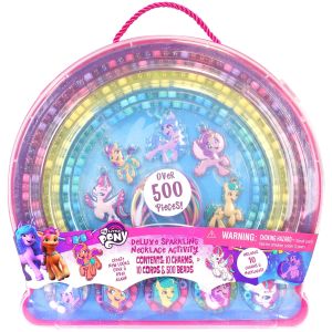 Deluxe Sparkling Necklace Activity Set: My Little Pony - Tara Toy, Create-Design-Wear 10 Charm Necklaces,  Ages 3+"