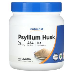 Nutricost Psyllium Husk Ground Powder (1lbs) - Gluten Free and Non-GMO Supplement