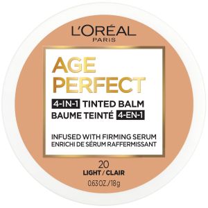 L'Oreal Paris Age Perfect Balm Foundation Makeup, L20 Light, 0.609 fl oz"