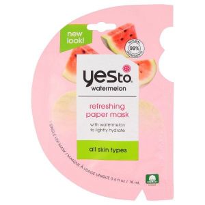 Yes To Watermelon Refreshing Paper Mask, 0.6 fl oz"