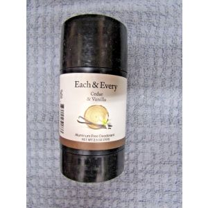 Each & Every Cedar & Vanilla Worry Free Natural Deodorant