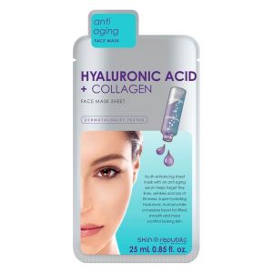 Skin Republic Hyaluronic Acid + Collagen Face Mask Sheet 25 ml