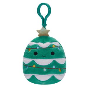 Squishmallows Official Plush 3.5 inch Johann the Christmas Tree - Childs Ultra Soft Stuffed Clip On