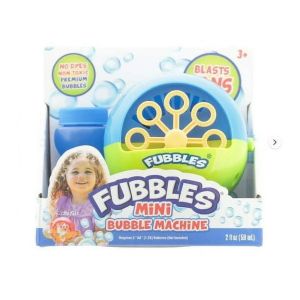 Fubbles Mini Bubble Machine Color May Vary 1 Piece