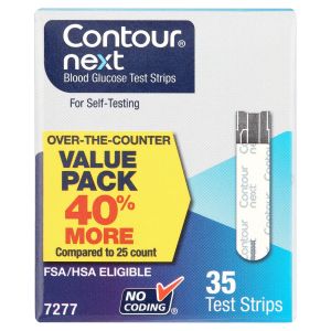 Contour Next Blood Glucose Test Strips, 35 Ct"