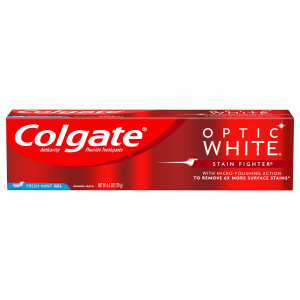 Colgate Optic White Stain Fighter Whitening Toothpaste - Fresh Mint Gel - 6oz