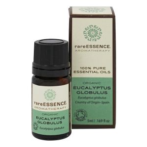 RareEssence - Aromatherapy 100% Pure Essential Oils Organic Eucalyptus Globulus - 5 ml.