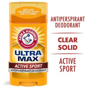 ARM & HAMMER ULTRA MAX Deodorant, Active Sport, Solid Stick, 2.6 oz"