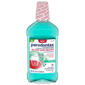 Parodontax Active Gum Health Breath Freshener Mouthwash, Fresh Mint, 16.9 Fl Oz"