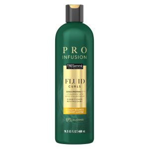 Tresemme Pro Infusion Fluid Curls Conditioner with Natural Coconut Droplets, Plant-based Salon Protein & Hyaluronic Acid, 16.5 oz"