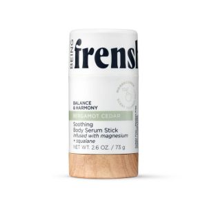 Being Frenshe Soothing and Hydrating Body Serum Stick with Magnesium - Bergamot Cedar - 2.6oz