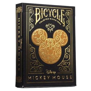 JKR10038680 Black & Gold Mickey Playing Cards