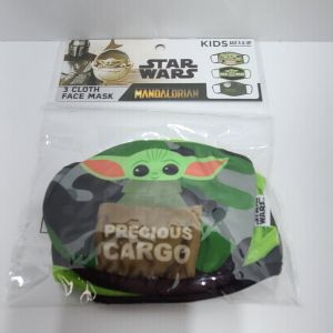 1 Pack of 3 Kids Star Wars Cloth Face Masks - Washables - MANDALORIAN