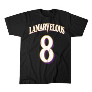 Lamarvelous - Baltimore Football T-shirt - Official Goat Gear - Ravens Football - Lamar Jackson