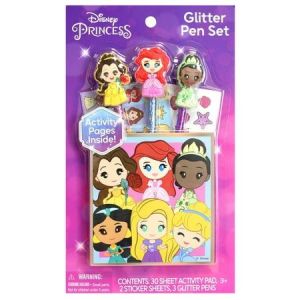 Disney Princess Glitter Pen Set for Child Ages 3+