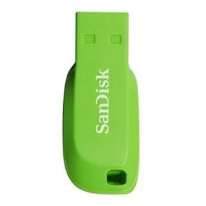 16gb Usb 2.0 Sandisk Cruzer Blade Flash Memory Drive Thumb Stick Green