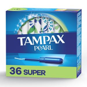 Pearl Tampons, with LeakGuard Braid, Super Absorbency, Unscented, 36 Count"