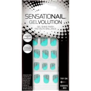 SensatioNail Gelvolution 28 Nail Kit Aqua Shine 72134