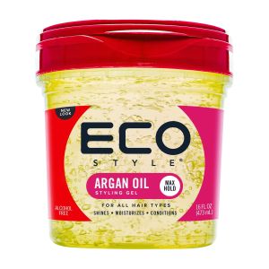 Eco Style Argan Oil Hair Styling Gel, 16 oz., Moisturizing, Unisex"