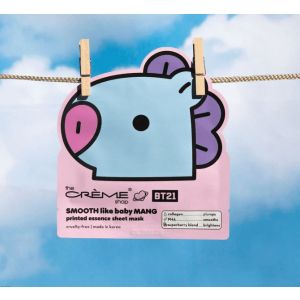 BT 21 SMOOTH Like Baby MANG Printed Essence Sheet Mask - 3 pack