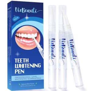 VieBeauti Teeth Whitening Pen (3 Pcs), 30+ Uses, Effective, Painless, No Sensitivity, Travel-Friendly, Easy to Use, Beautiful White Smile, Mint Flavor"