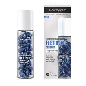 Neutrogena Rapid Wrinkle Repair Retinol Face Serum Capsules, 30 Ct"