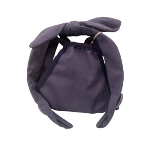 Scunci Button Headband and Mask - Navy Blue