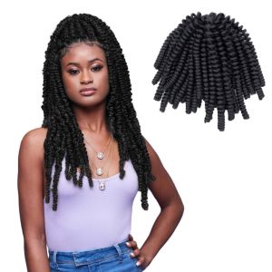 Darling Passion Twist Crochet Hair 2X Pack, 24 inch, #1B, Adult, Women"